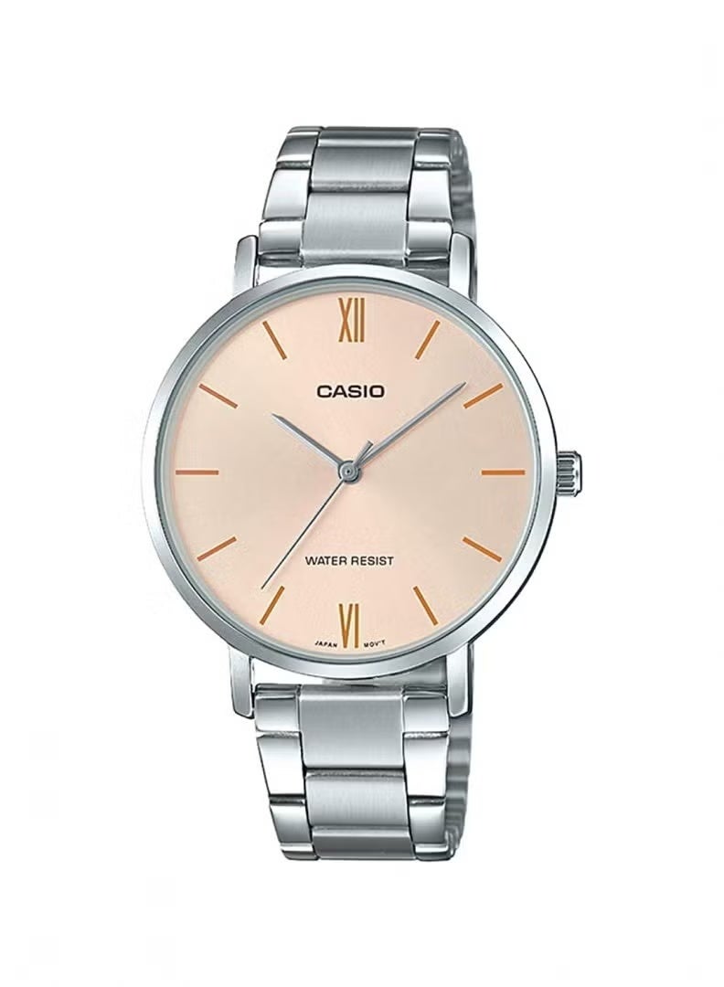 Casio LTP-VT01D-4BUDF Quartz Watch for Women - Analog Display, Stainless Steel Strap - Image 1